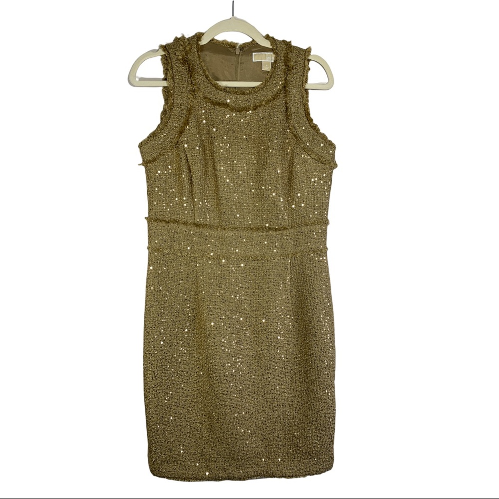 MICHAEL Michael Kors Sleeveless Sequined Dress, Size 8